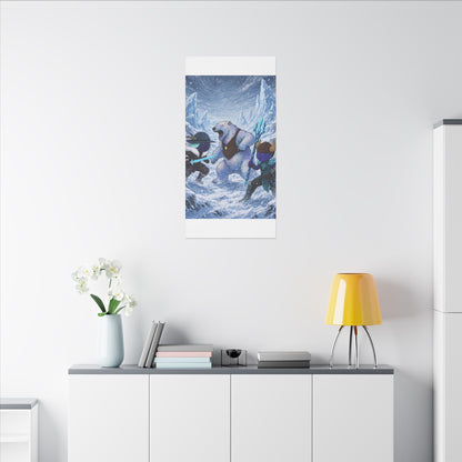 Bedtime Creations Canvas Wall Art — Frostmen vs. Polar Bear