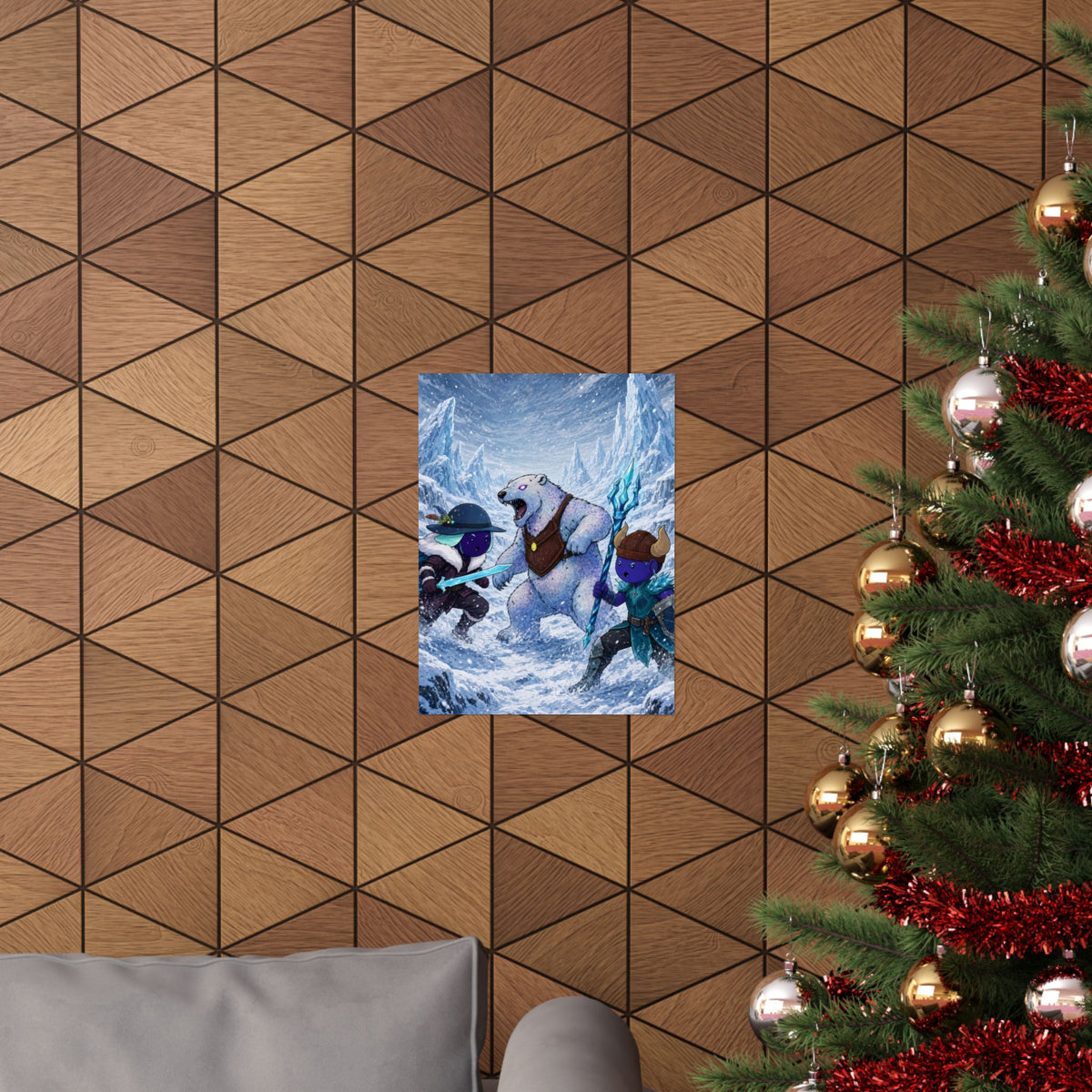Bedtime Creations Poster — Frostmen vs. Polar Bear