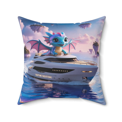 Bedtime Creations Throw Pillow — Dragon Voyage