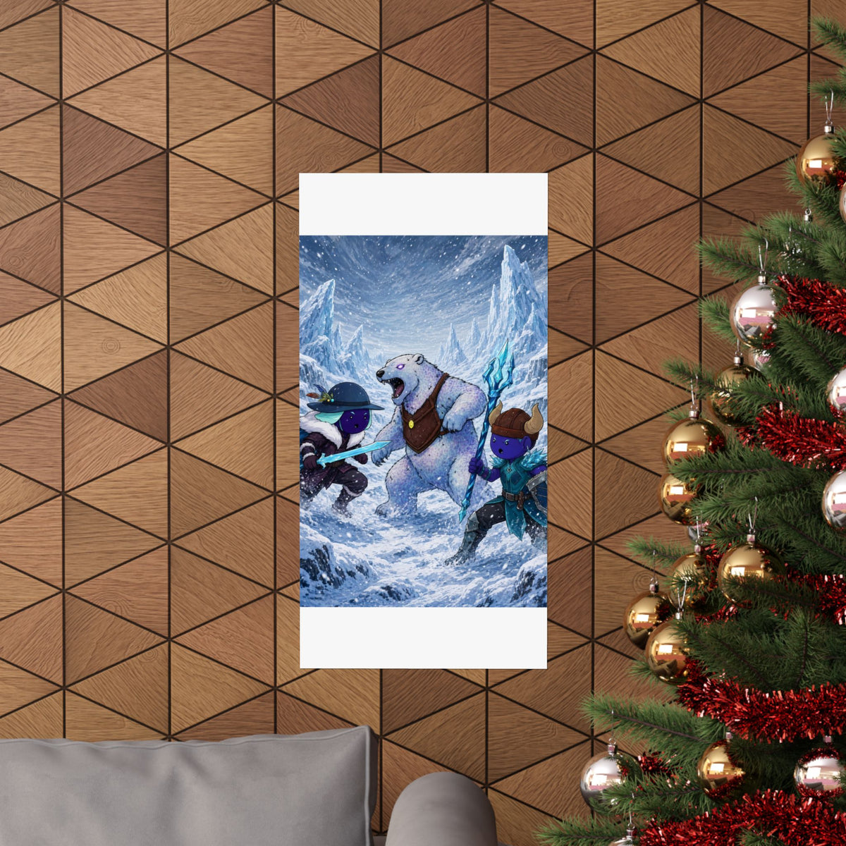 Bedtime Creations Poster — Frostmen vs. Polar Bear