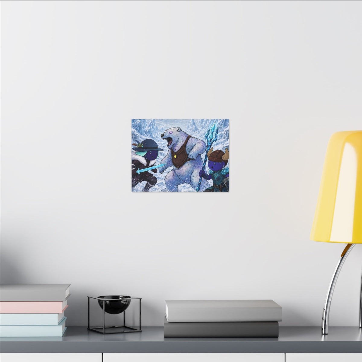 Bedtime Creations Canvas Wall Art — Frostmen vs. Polar Bear