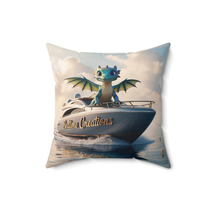 Bedtime Creations Throw Pillow — Dragon's Dream Yacht