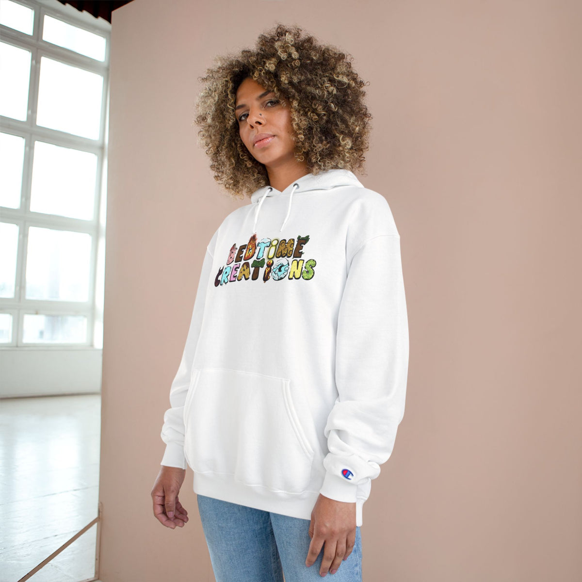 Bedtime Creations Back Art Hoodie #1 — Champion Hoodie