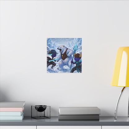 Bedtime Creations Canvas Wall Art — Frostmen vs. Polar Bear