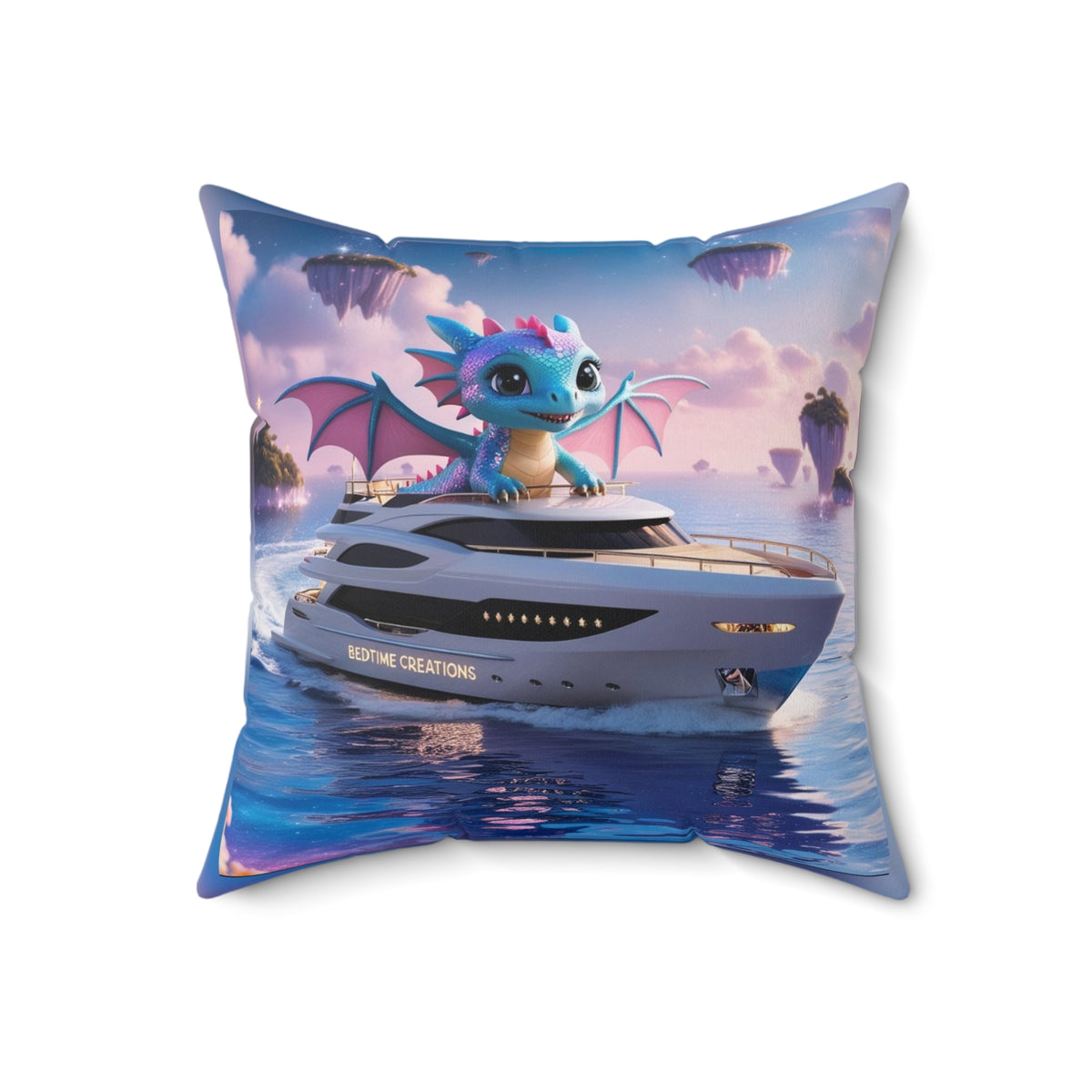 Bedtime Creations Throw Pillow — Dragon Voyage