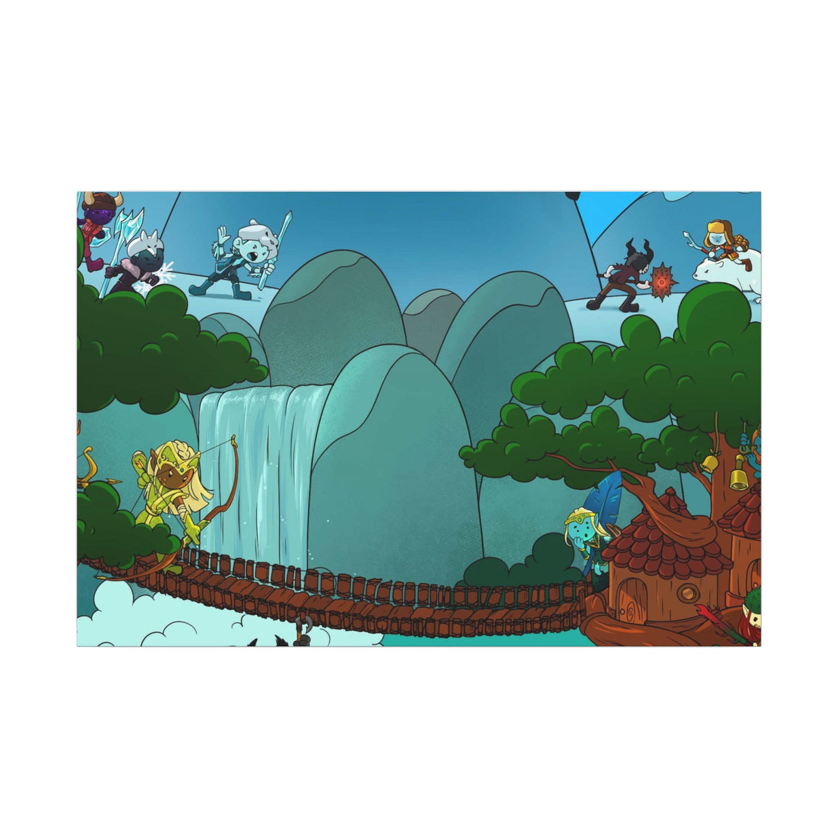 Bedtime Creations Canvas Wall Art — Woodlanders Valley
