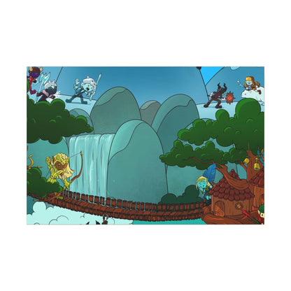 Bedtime Creations Canvas Wall Art — Woodlanders Valley
