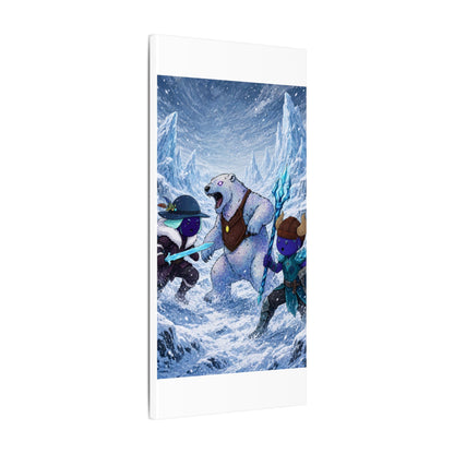 Bedtime Creations Canvas Wall Art — Frostmen vs. Polar Bear