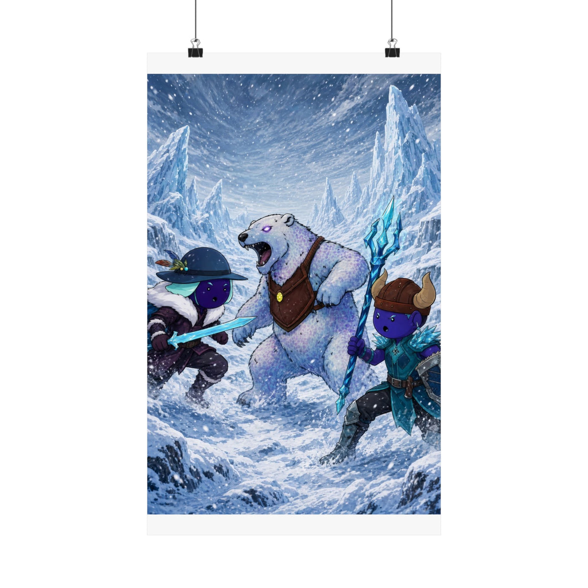 Bedtime Creations Poster — Frostmen vs. Polar Bear