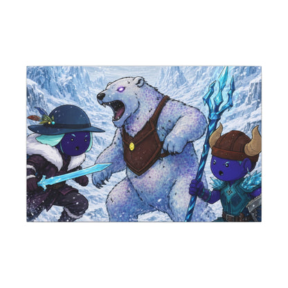 Bedtime Creations Canvas Wall Art — Frostmen vs. Polar Bear