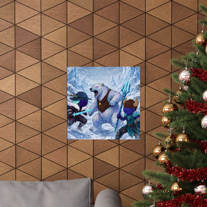 Bedtime Creations Poster — Frostmen vs. Polar Bear