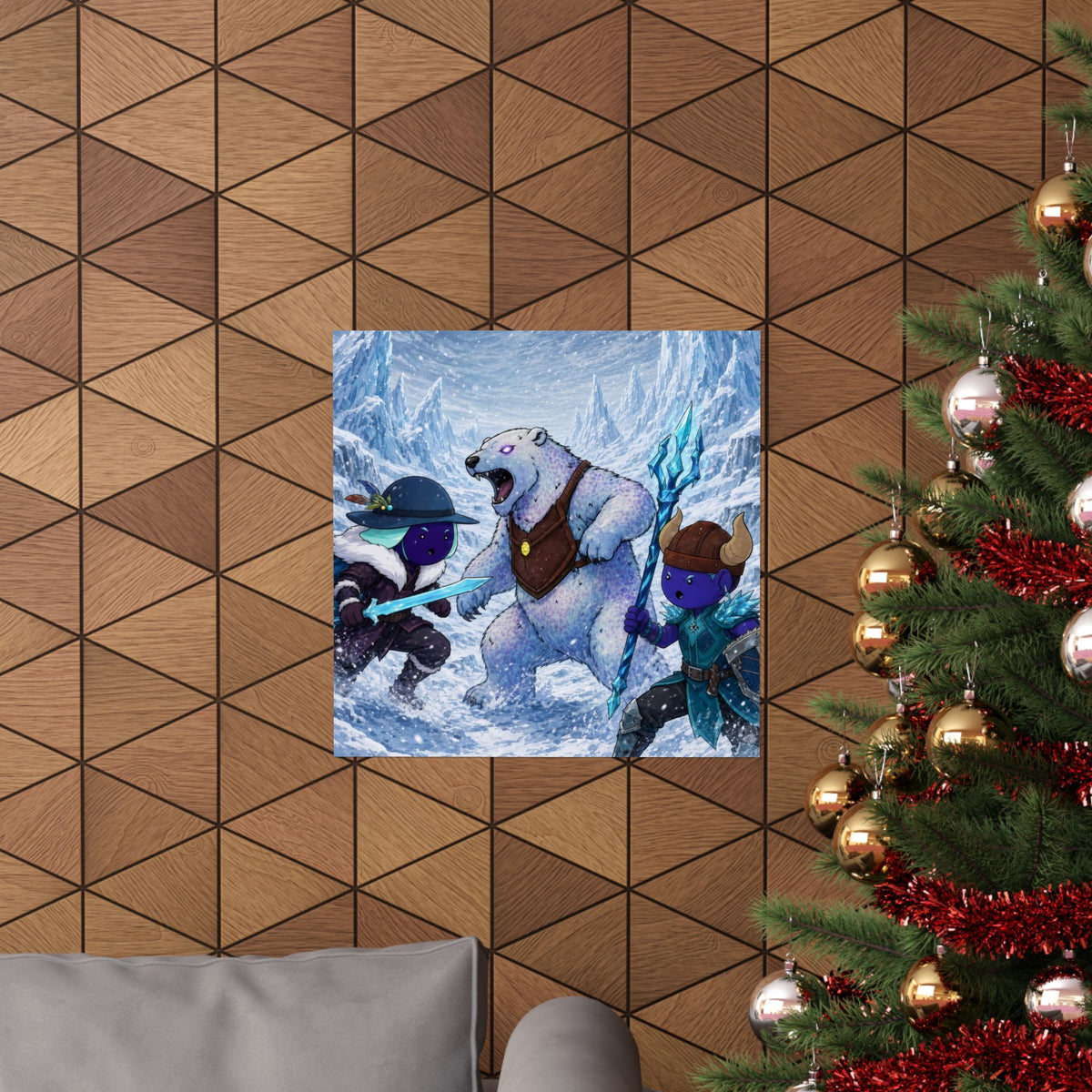 Bedtime Creations Poster — Frostmen vs. Polar Bear
