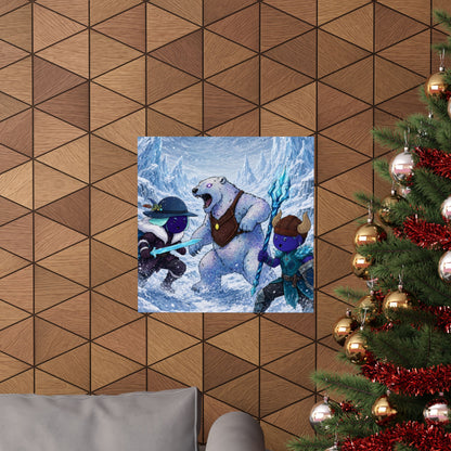 Bedtime Creations Poster — Frostmen vs. Polar Bear