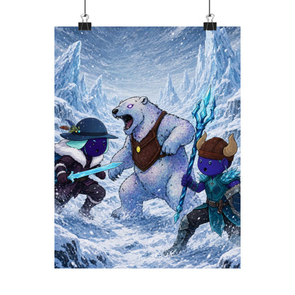 Bedtime Creations Poster — Frostmen vs. Polar Bear