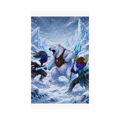 Bedtime Creations Poster — Frostmen vs. Polar Bear