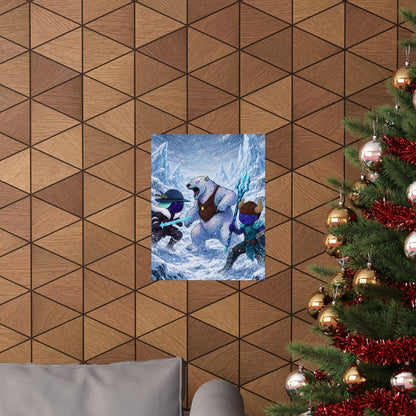 Bedtime Creations Poster — Frostmen vs. Polar Bear