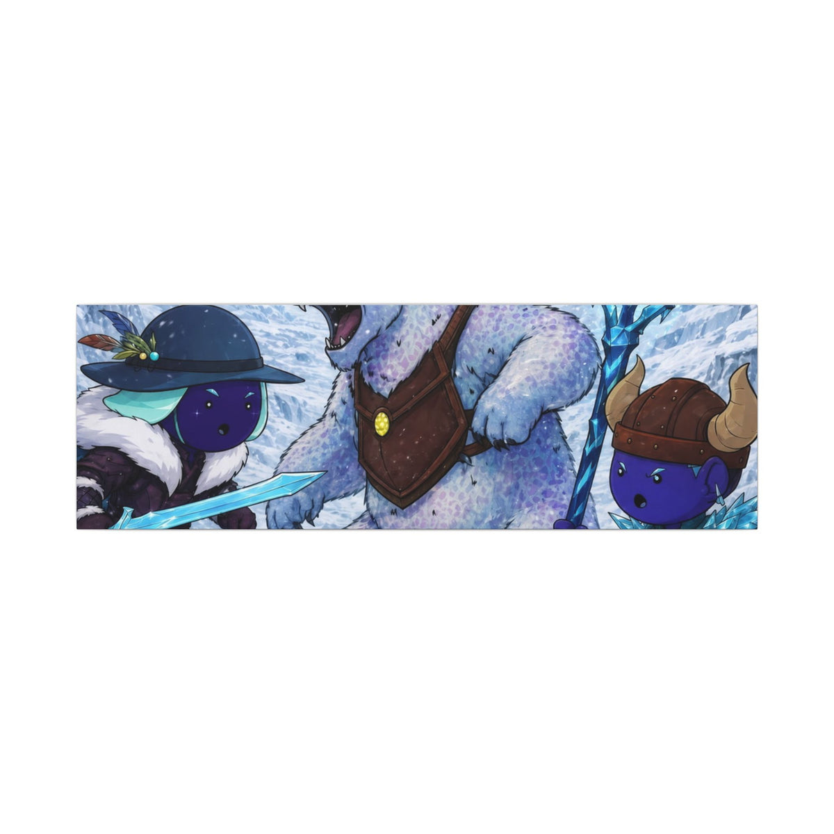 Bedtime Creations Canvas Wall Art — Frostmen vs. Polar Bear