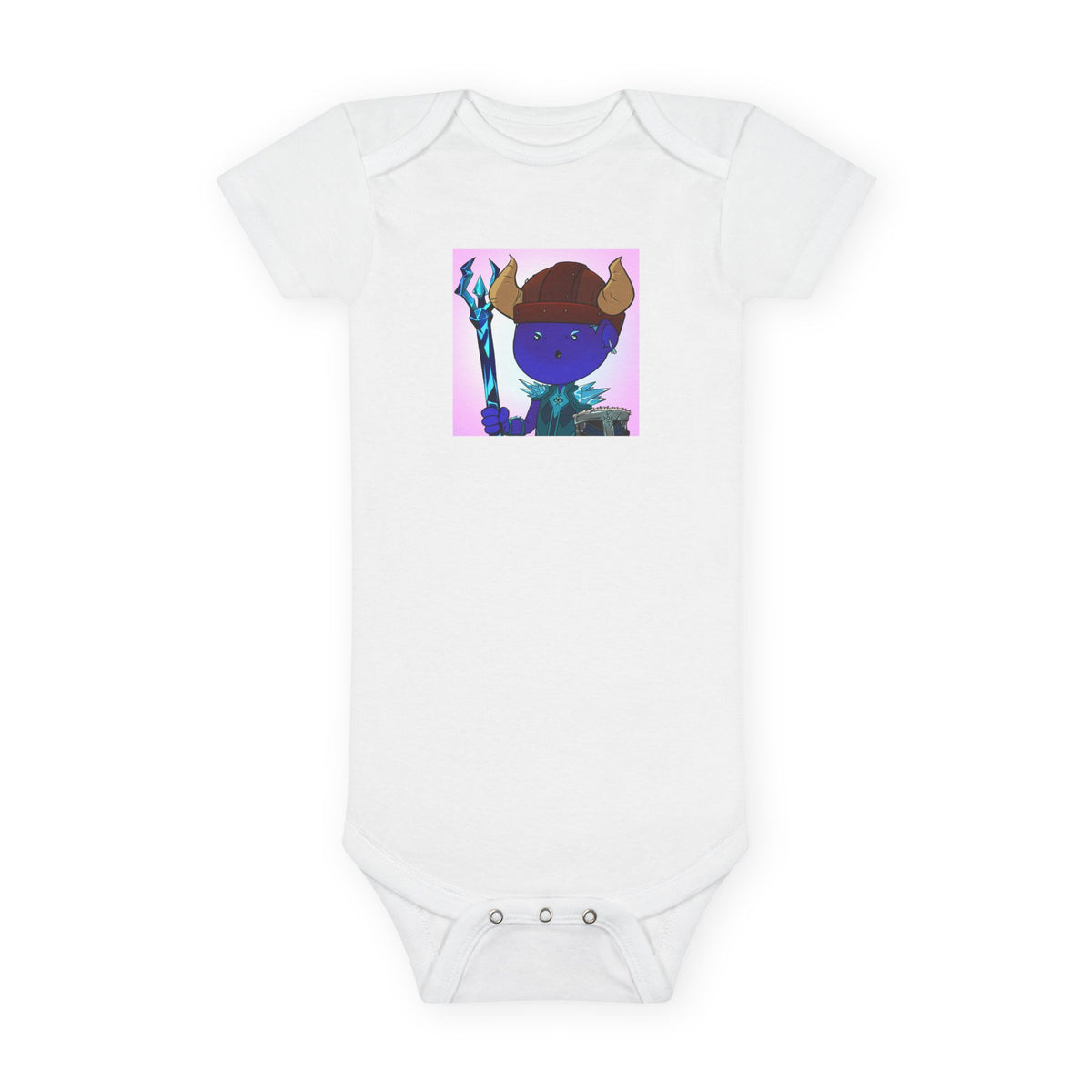 Bedtime Creations Baby Onesie — Frostman Trident Warrior
