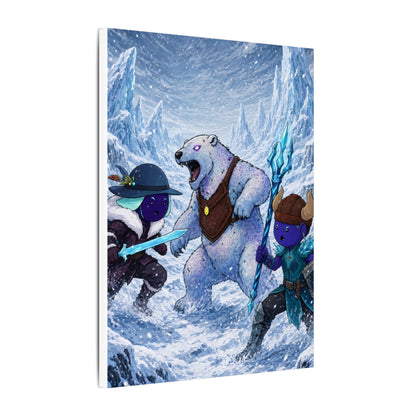 Bedtime Creations Canvas Wall Art — Frostmen vs. Polar Bear