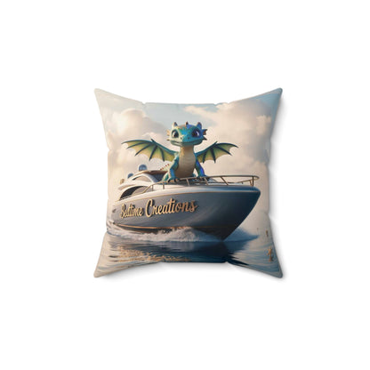 Bedtime Creations Throw Pillow — Dragon's Dream Yacht