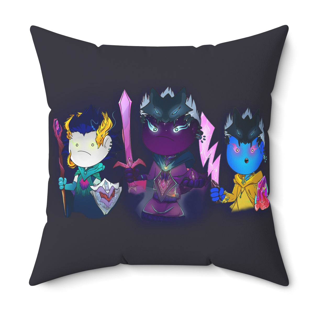Bedtime Creations Throw Pillow — 3 Mystics