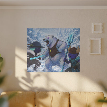 Bedtime Creations Canvas Wall Art — Frostmen vs. Polar Bear
