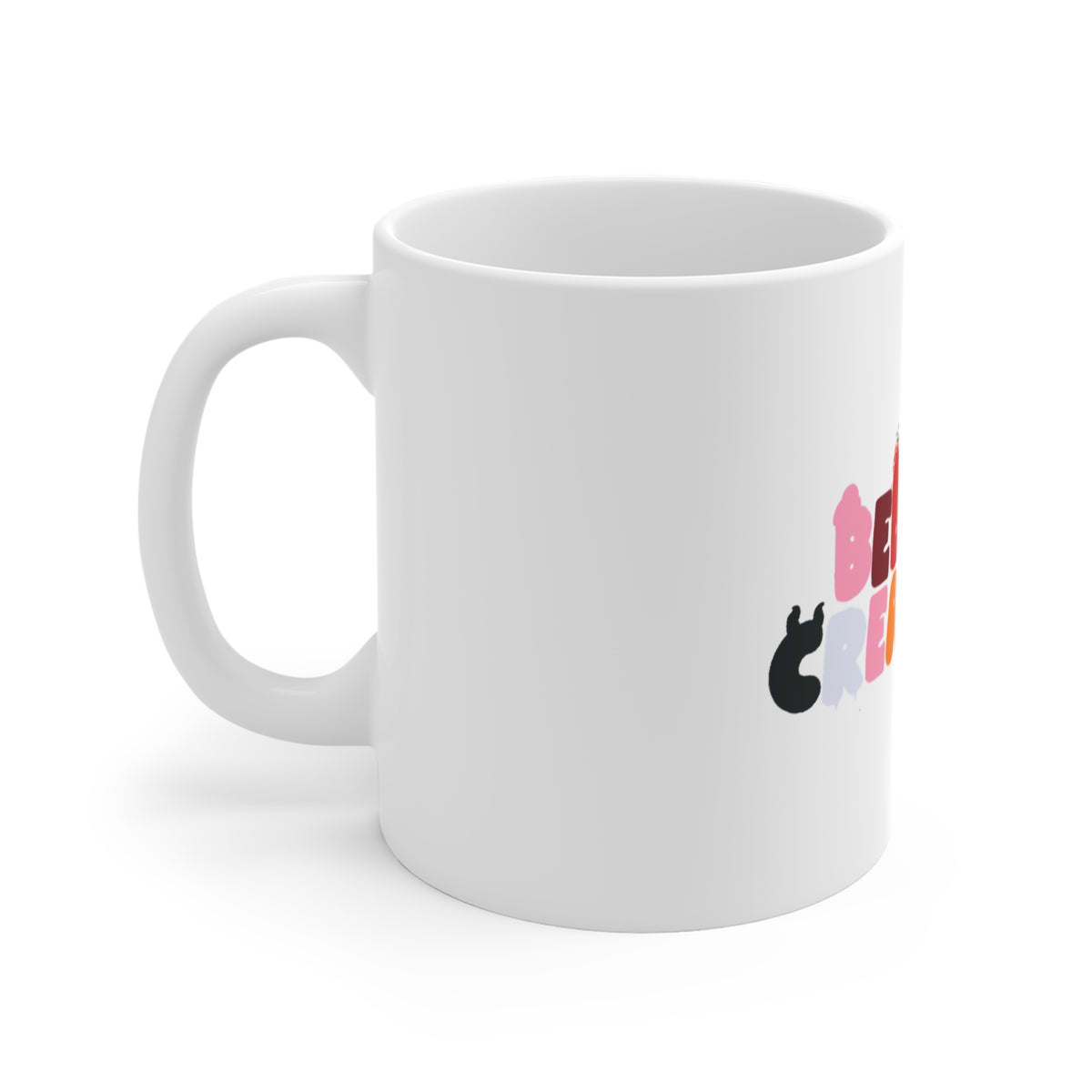 Bedtime Creations Mug — Rainbow Logo