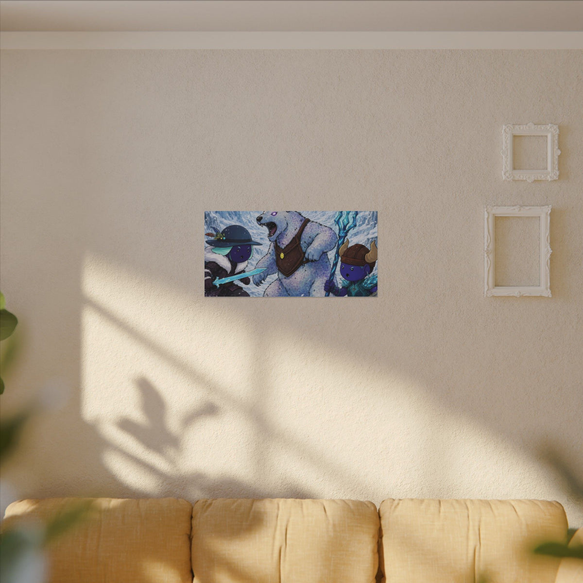Bedtime Creations Canvas Wall Art — Frostmen vs. Polar Bear