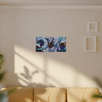 Bedtime Creations Canvas Wall Art — Frostmen vs. Polar Bear