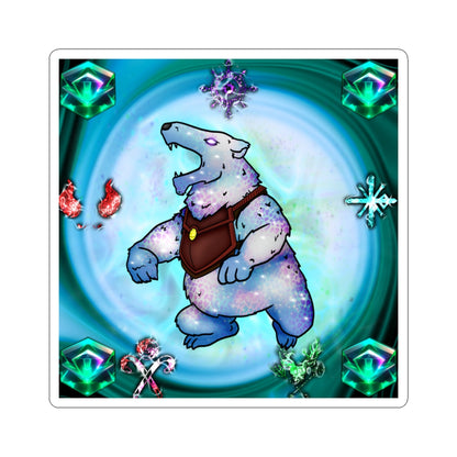 Bedtime Creations Kiss-Cut Sticker — Crystal Polar Bear