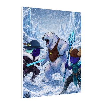 Bedtime Creations Canvas Wall Art — Frostmen vs. Polar Bear