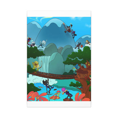 Bedtime Creations Canvas Wall Art — Woodlanders Valley