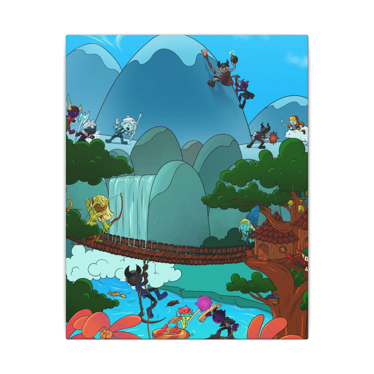 Bedtime Creations Canvas Wall Art — Woodlanders Valley