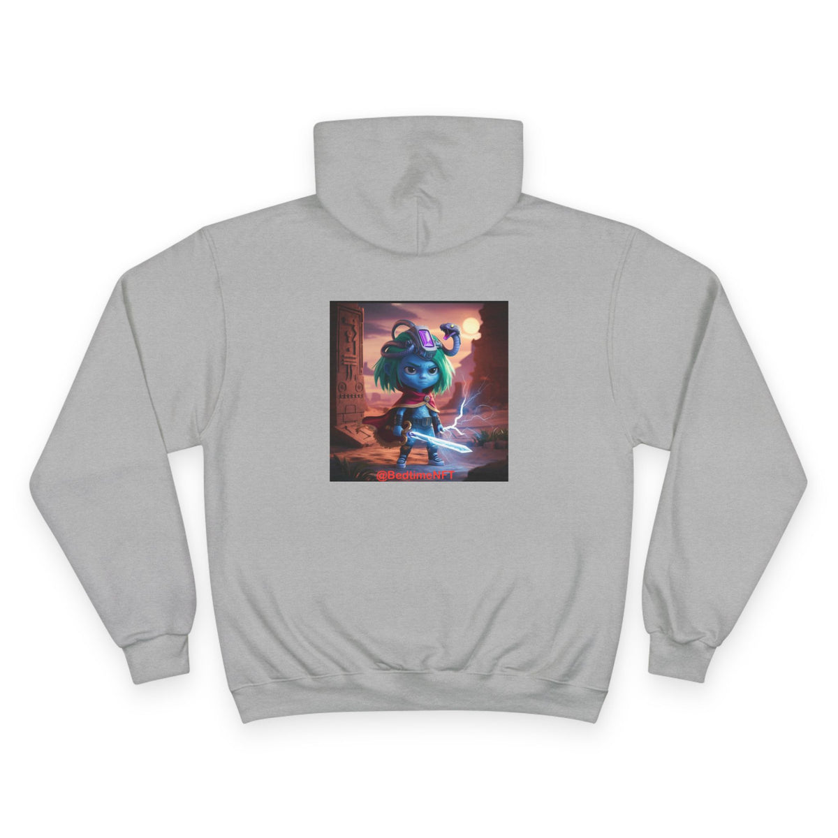 Bedtime Creations Back Art Hoodie #4 — Champion Hoodie
