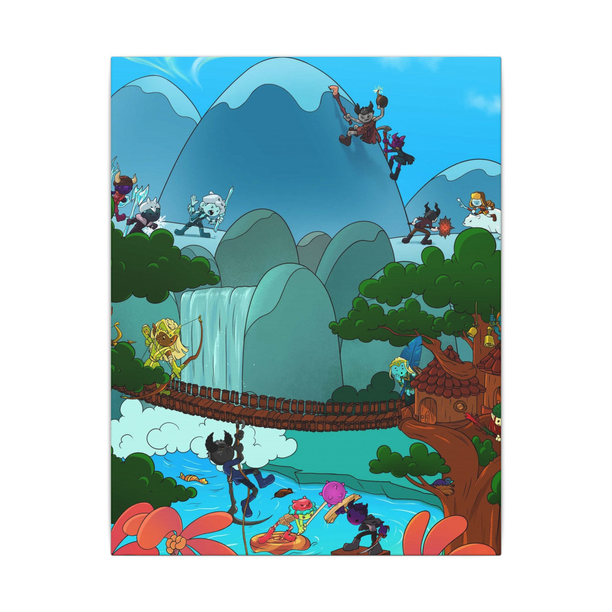 Bedtime Creations Canvas Wall Art — Woodlanders Valley