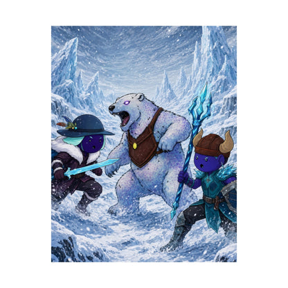 Bedtime Creations Poster — Frostmen vs. Polar Bear