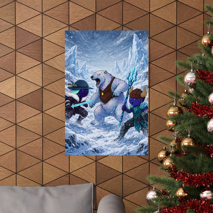 Bedtime Creations Poster — Frostmen vs. Polar Bear