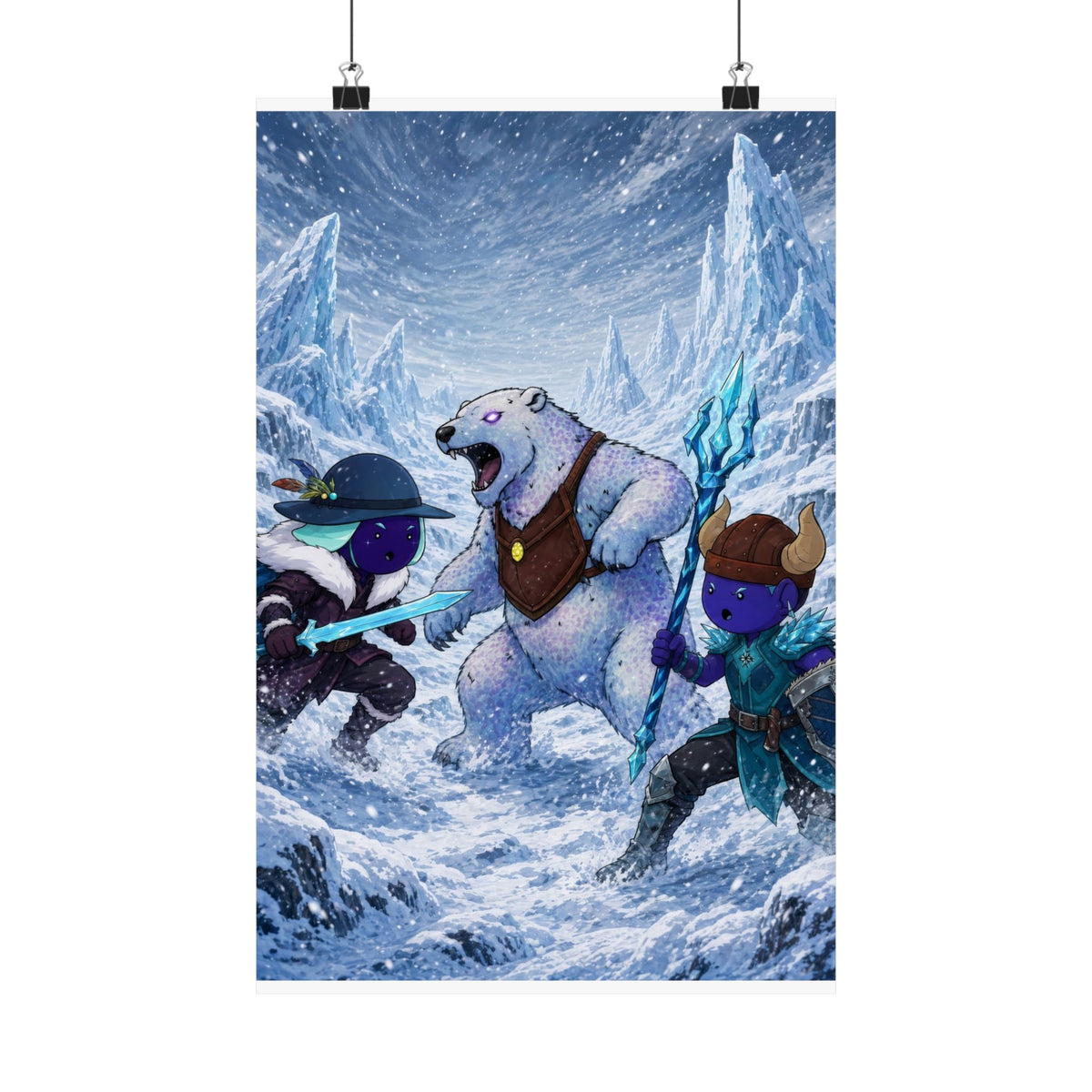 Bedtime Creations Poster — Frostmen vs. Polar Bear