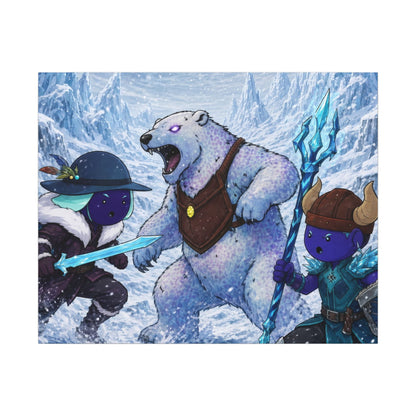 Bedtime Creations Canvas Wall Art — Frostmen vs. Polar Bear