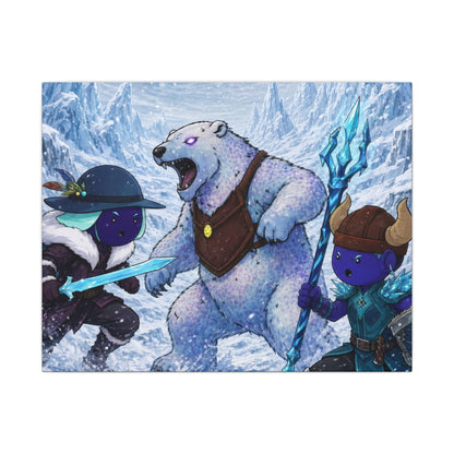 Bedtime Creations Canvas Wall Art — Frostmen vs. Polar Bear
