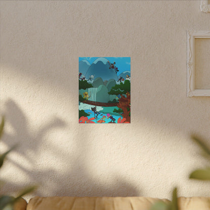 Bedtime Creations Canvas Wall Art — Woodlanders Valley