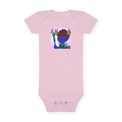 Bedtime Creations Baby Onesie — Frostman Trident Warrior