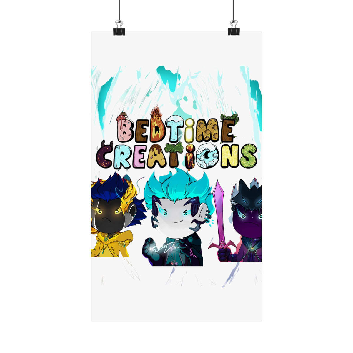 Bedtime Creations Poster — Chibi Fantasy Friends