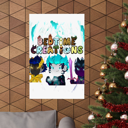 Bedtime Creations Poster — Chibi Fantasy Friends