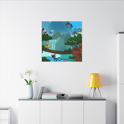 Bedtime Creations Canvas Wall Art — Woodlanders Valley