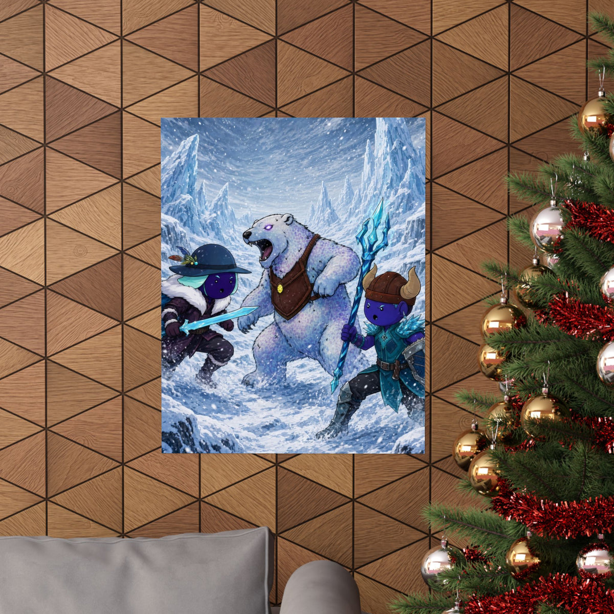 Bedtime Creations Poster — Frostmen vs. Polar Bear
