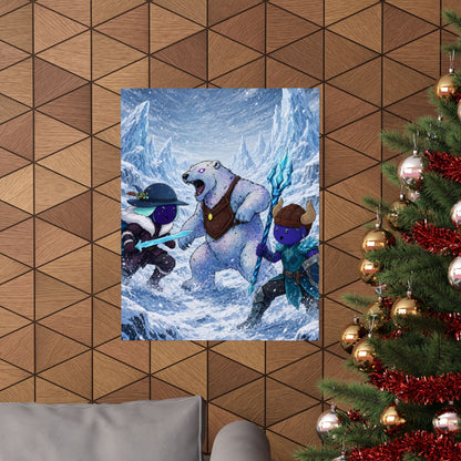 Bedtime Creations Poster — Frostmen vs. Polar Bear