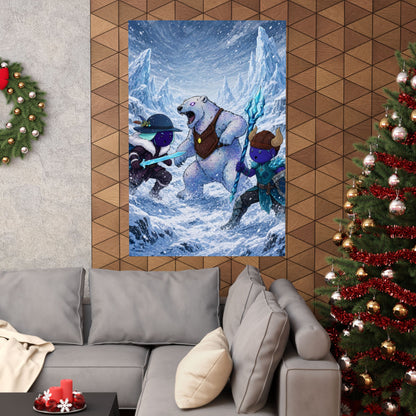 Bedtime Creations Poster — Frostmen vs. Polar Bear