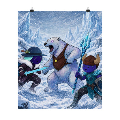 Bedtime Creations Poster — Frostmen vs. Polar Bear