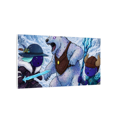 Bedtime Creations Canvas Wall Art — Frostmen vs. Polar Bear